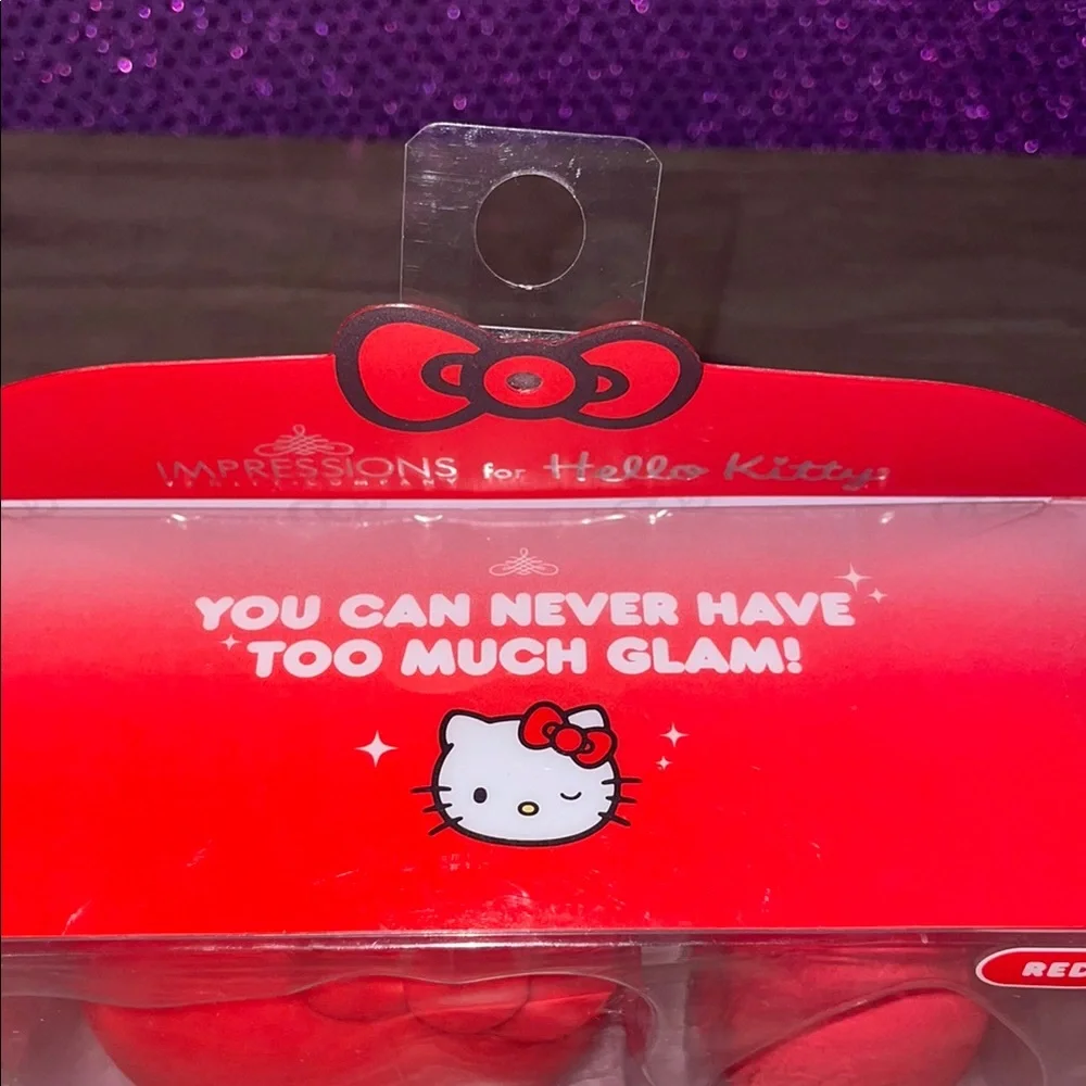 Hello Kitty Makeup Sponge & Silicone Case Set Red Sanrio NIB